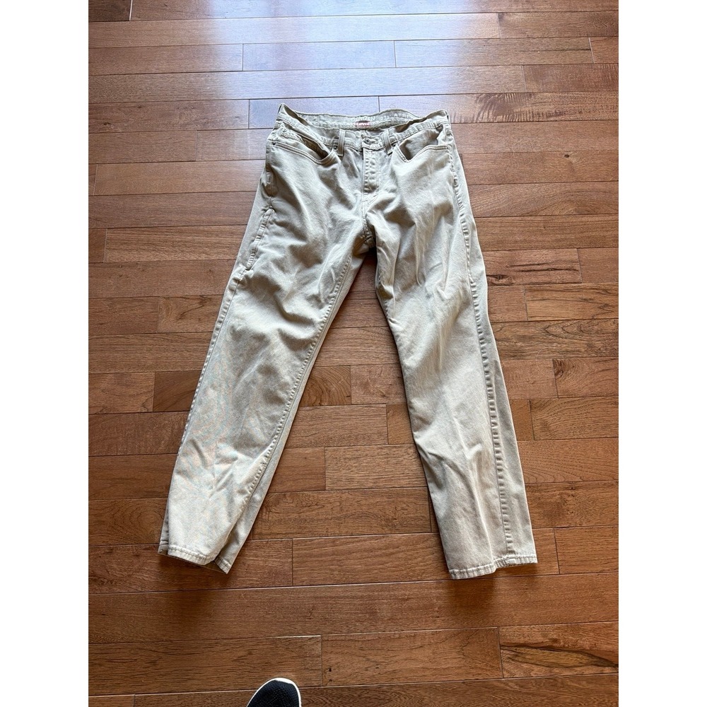 Denizeb From Levi's 231 Athleticc Fit Khaki Pants 34 x 32